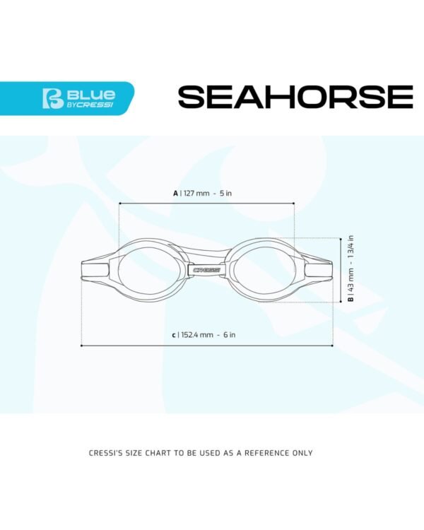 Gafas de Natación Cressi Seahorse Verde/Azure | Seguras y Cómodas para Niños de 4 a 8 Años - Image 9